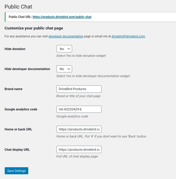Public Chat For WordPress